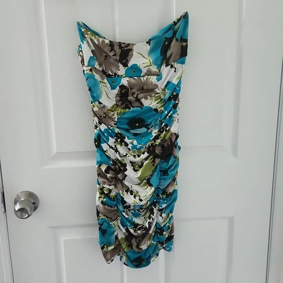 Eclipse Strapless Ruched Mini Dress - Picture 2 of 3